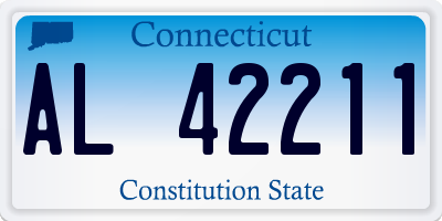 CT license plate AL42211