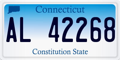 CT license plate AL42268