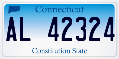 CT license plate AL42324