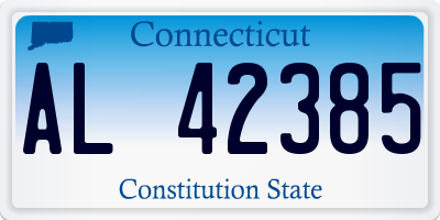 CT license plate AL42385