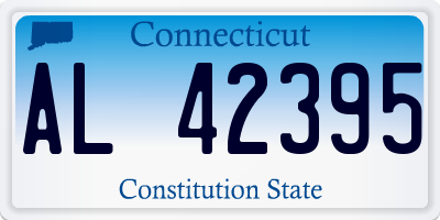 CT license plate AL42395