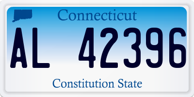 CT license plate AL42396
