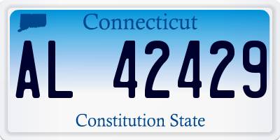 CT license plate AL42429