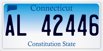 CT license plate AL42446