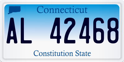 CT license plate AL42468