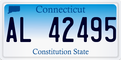 CT license plate AL42495
