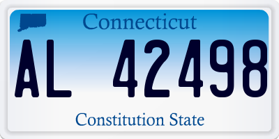 CT license plate AL42498