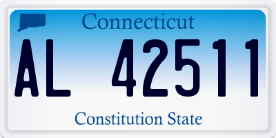 CT license plate AL42511