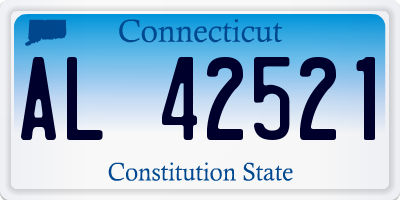 CT license plate AL42521