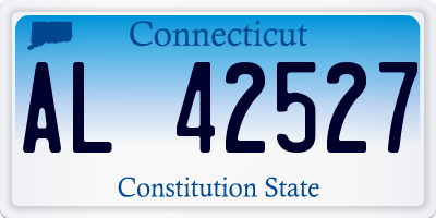 CT license plate AL42527