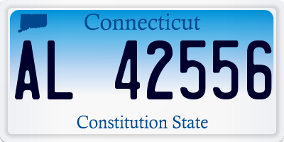 CT license plate AL42556
