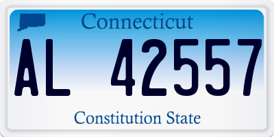 CT license plate AL42557