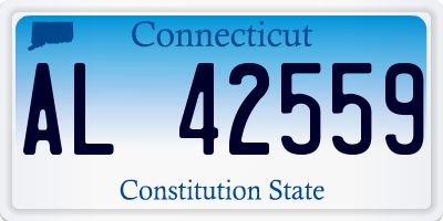 CT license plate AL42559