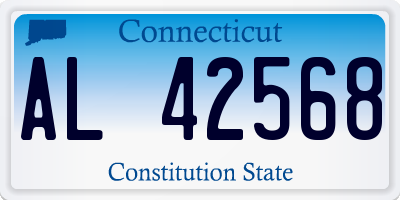 CT license plate AL42568