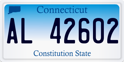 CT license plate AL42602