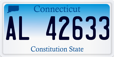 CT license plate AL42633