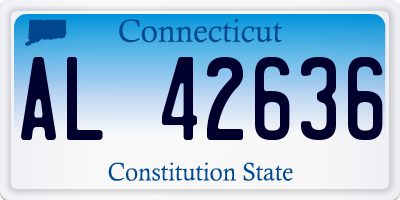 CT license plate AL42636