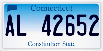 CT license plate AL42652