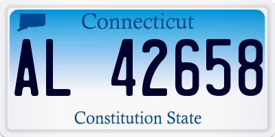 CT license plate AL42658