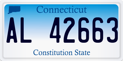 CT license plate AL42663