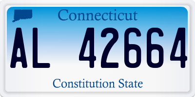 CT license plate AL42664