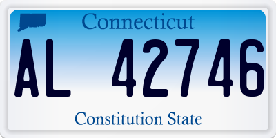 CT license plate AL42746