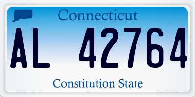 CT license plate AL42764