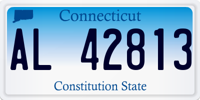 CT license plate AL42813