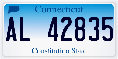 CT license plate AL42835
