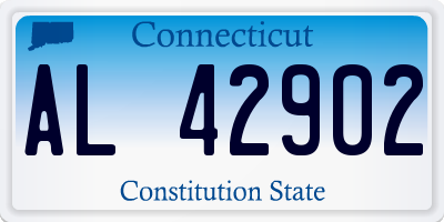 CT license plate AL42902