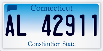 CT license plate AL42911