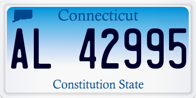 CT license plate AL42995