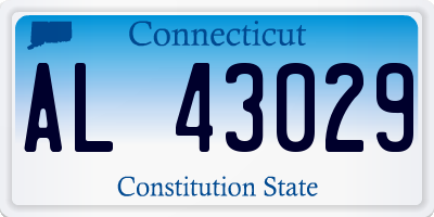 CT license plate AL43029