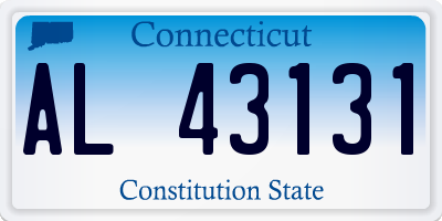 CT license plate AL43131