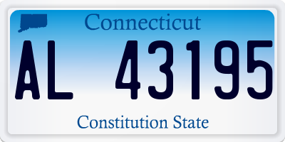 CT license plate AL43195