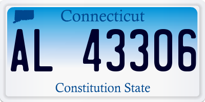 CT license plate AL43306