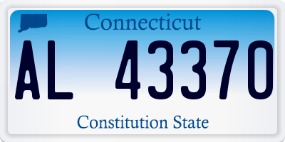 CT license plate AL43370