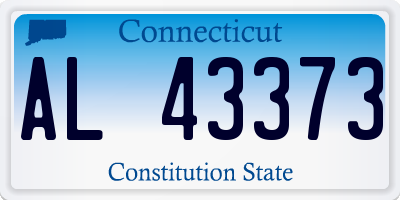 CT license plate AL43373