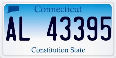 CT license plate AL43395