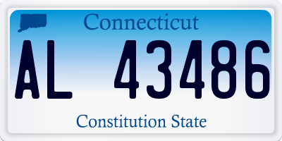 CT license plate AL43486