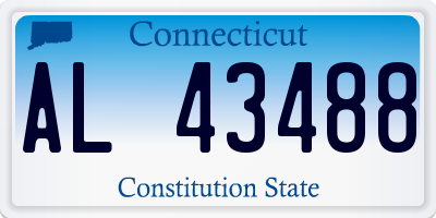 CT license plate AL43488