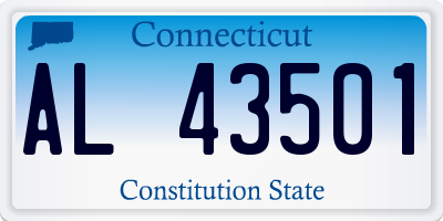 CT license plate AL43501