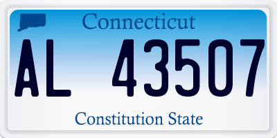 CT license plate AL43507