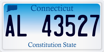 CT license plate AL43527