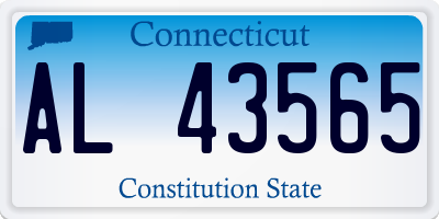 CT license plate AL43565