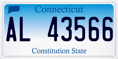 CT license plate AL43566
