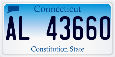 CT license plate AL43660