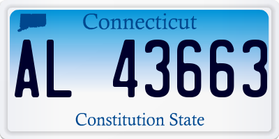 CT license plate AL43663
