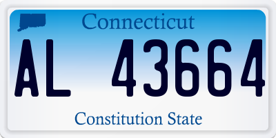 CT license plate AL43664