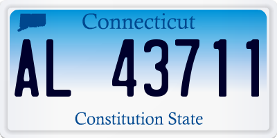 CT license plate AL43711